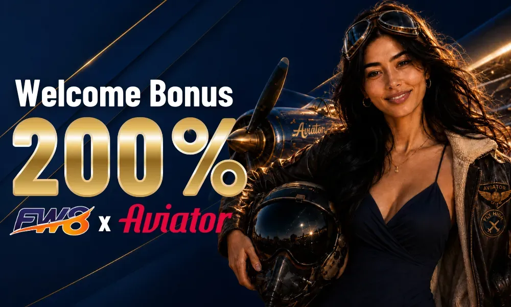 FW8 Nepal 200% Aviator Crash Game Welcome Bonus
