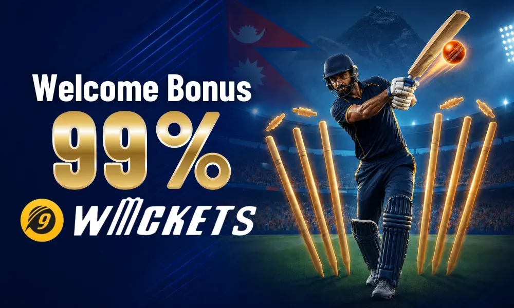 FW8 Nepal 99% 9Wickets Cricket Betting Welcome Bonus