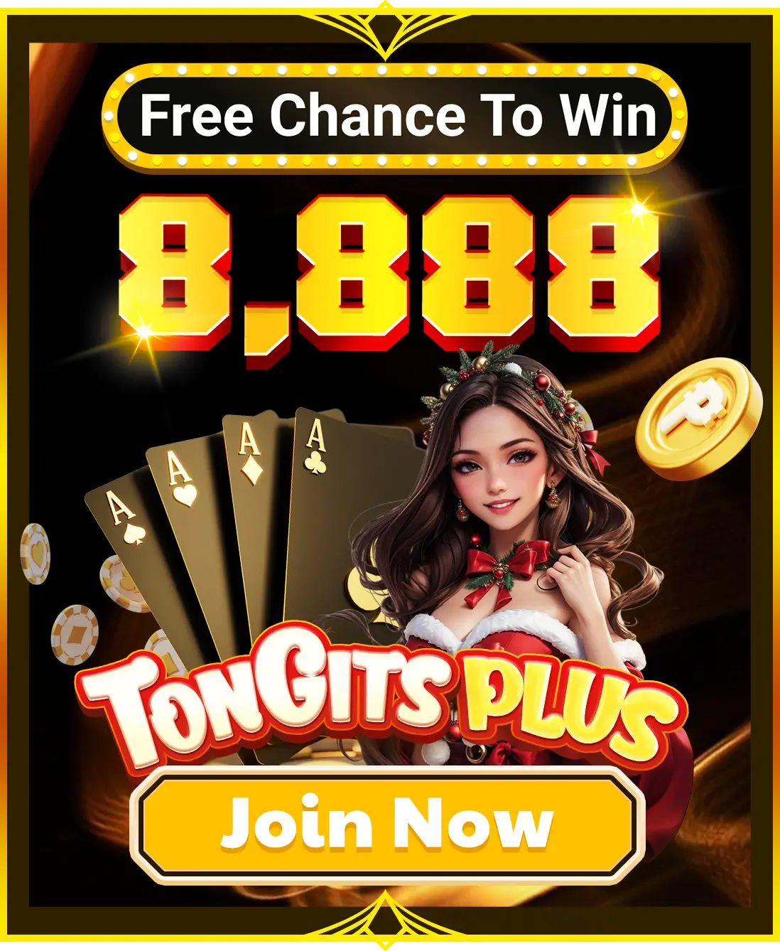 Tongits Plus Free Chance To Win 8,888