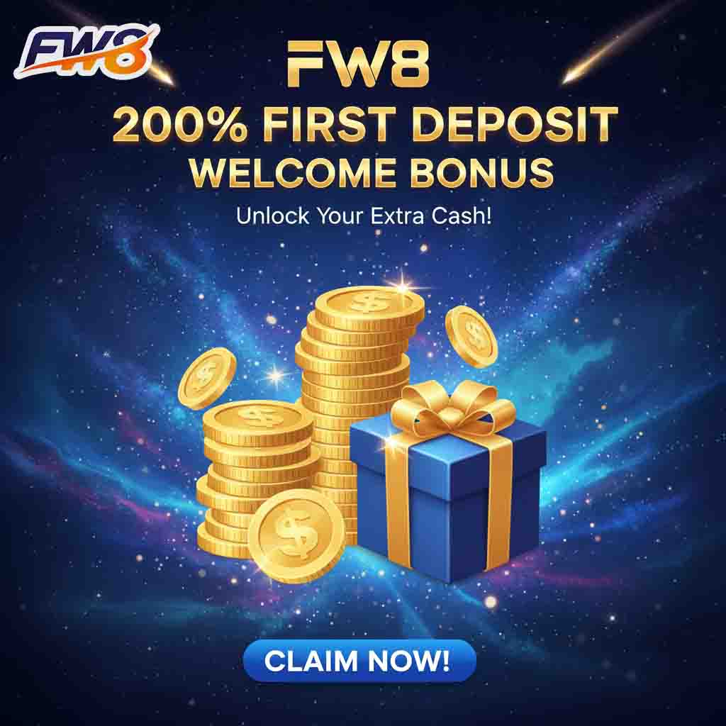 FW8 200% First Deposit Welcome Bonus